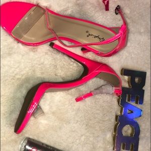 Hot pink LolaShoetique sandals